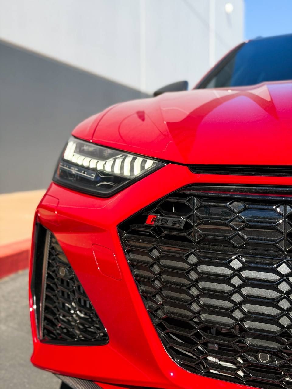 Deep Gloss On A Red Audi Rs6 After Paint Correction